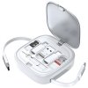 USAMS Kabel rozwijany 3w1 z pudełkiemMicroUSB/USB-C/Lightning 60W srebrny/silver SJ650USB02 (US-SJ650)